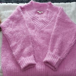 Bubble gum pink boutique oversized sweater